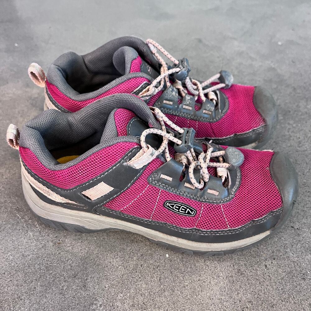 Keen Targhee Sport Vent Hiking shoes magenta gray youth girls 1 sneaker trek